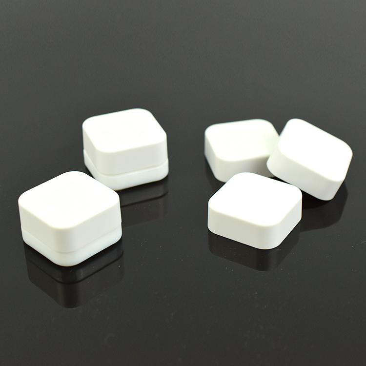 In Stock UV Qube jar 5ml 7ml 9ml black white Square Premium CR Glass Concentrate container Jars with CR lid