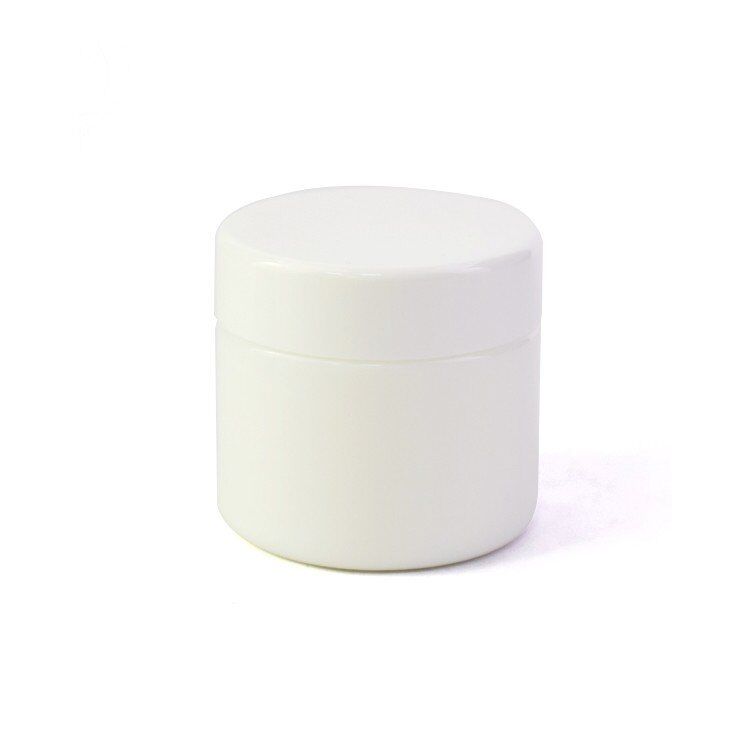 2Oz White Glass Jar