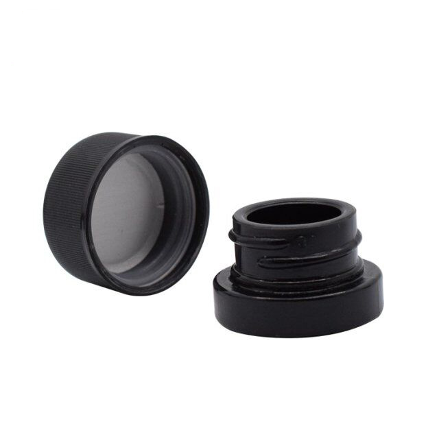 5ml Common Black Round Concentrate Jar