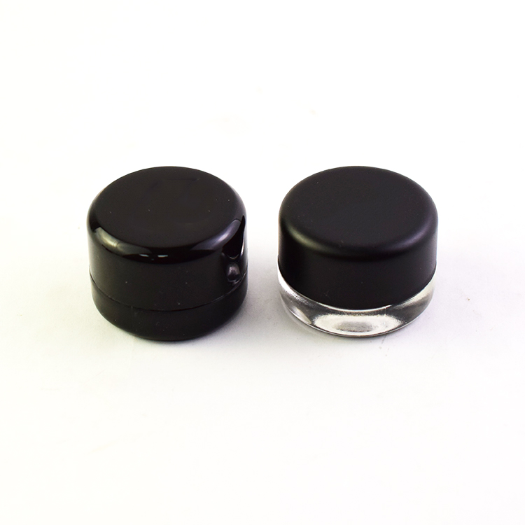 5ml New Black Round Concentrate Jar