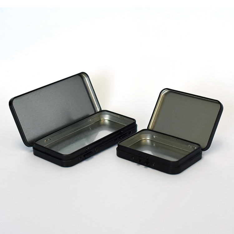 Printed Logo Child Resistant Hemp Rectangle Metal Packing Box Hot Sell Food Grade Tinplate Pre-roll Child Proof Tin Boxes