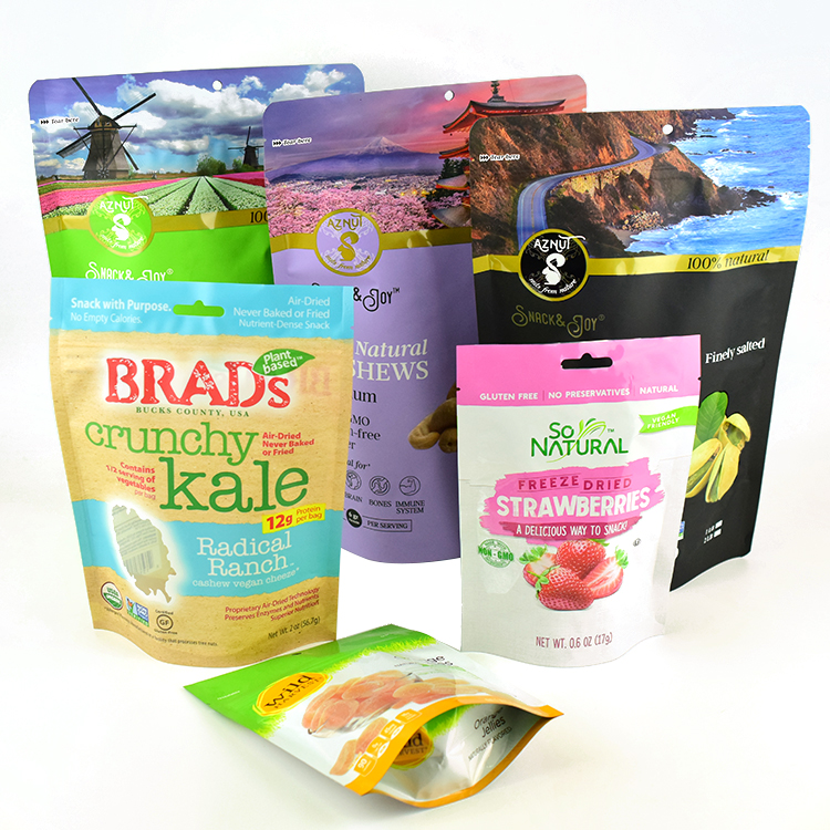 Digital printing heat seal 3.5 7g 1oz plastic ziplock smell proof stand up pouch packaging mylar bags