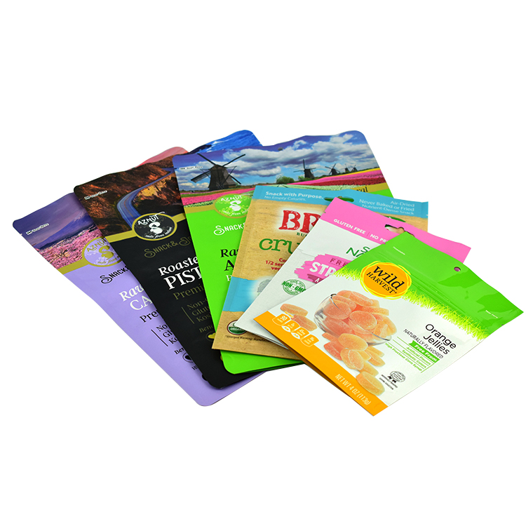 Cheap price customized flat zipper golden tobacco leaf 25g 50g pouches hand rolling tobacco mylar bag