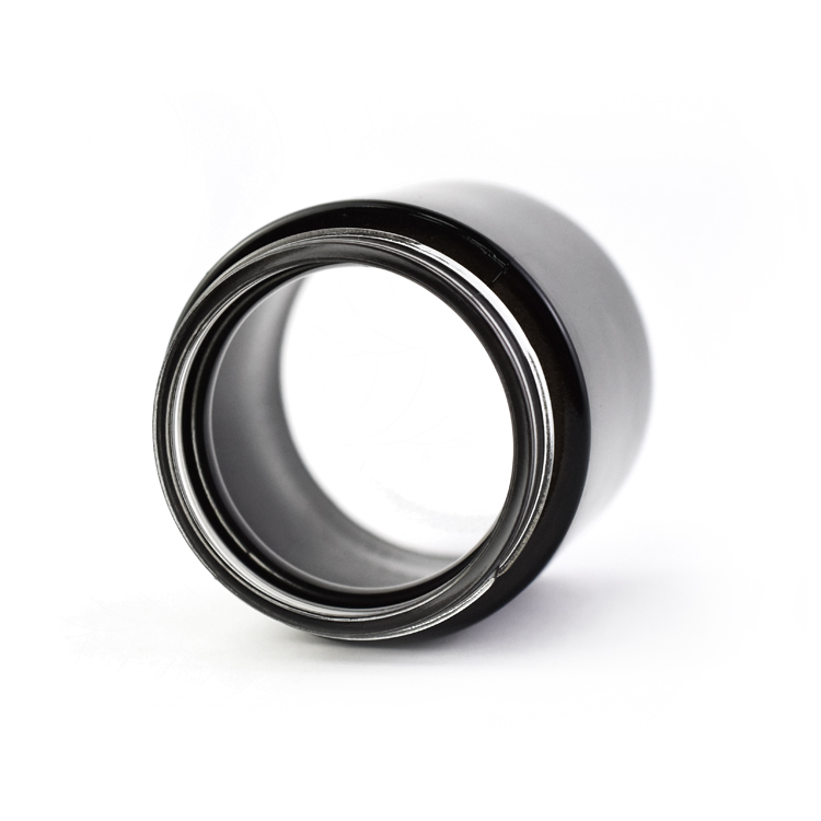 CR cannabis flower jar with see through bottom