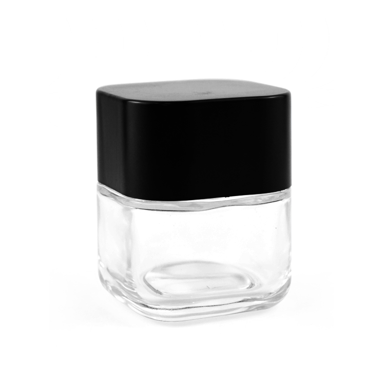 Marijuana flower packaging square jar